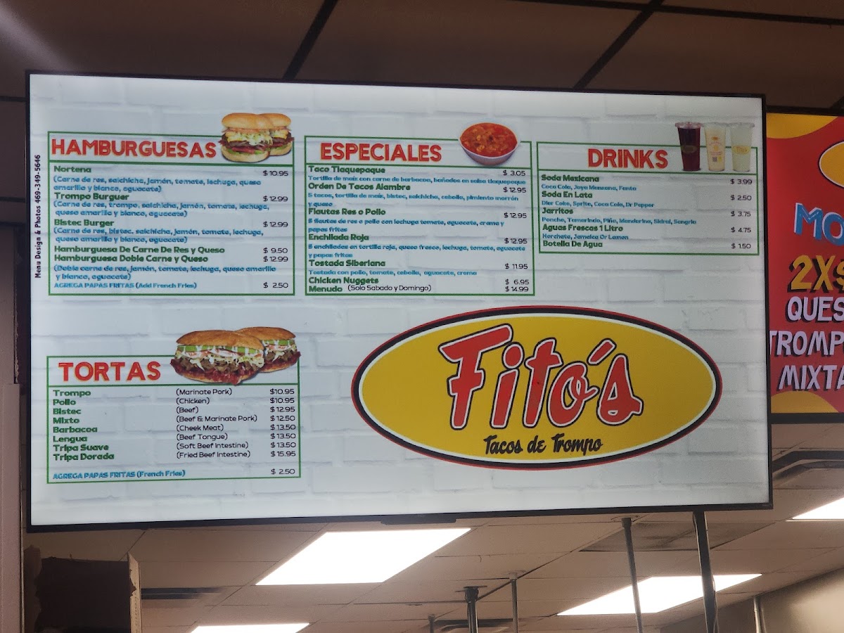 Fito's Tacos De Trompo Menu - Image 2