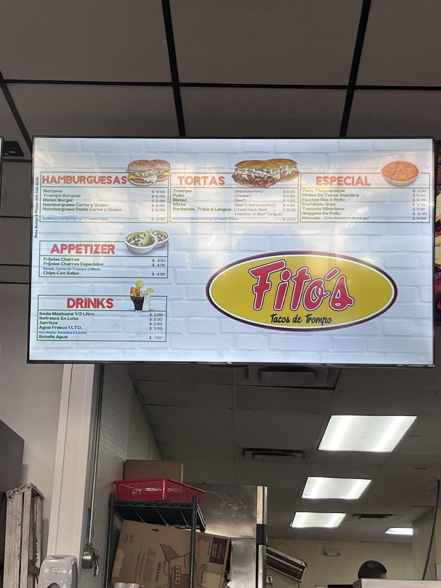 Fito's Tacos De Trompo Menu - Image 4