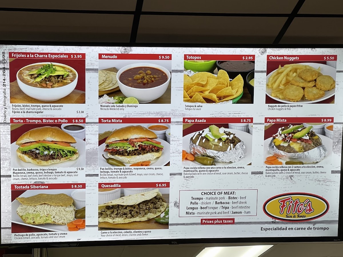 Fito's Tacos De Trompo Menu - Image 6